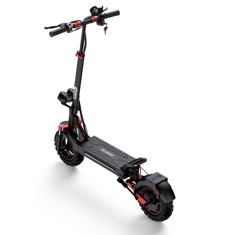 Elektroroller iScooter iX5S 1000W Reichweite 65km Doppelte Federung Schwarz