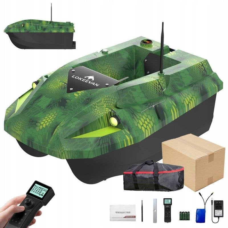 Barco cebador Lokeevan D50e GPS BeiDou medición agua 600 m