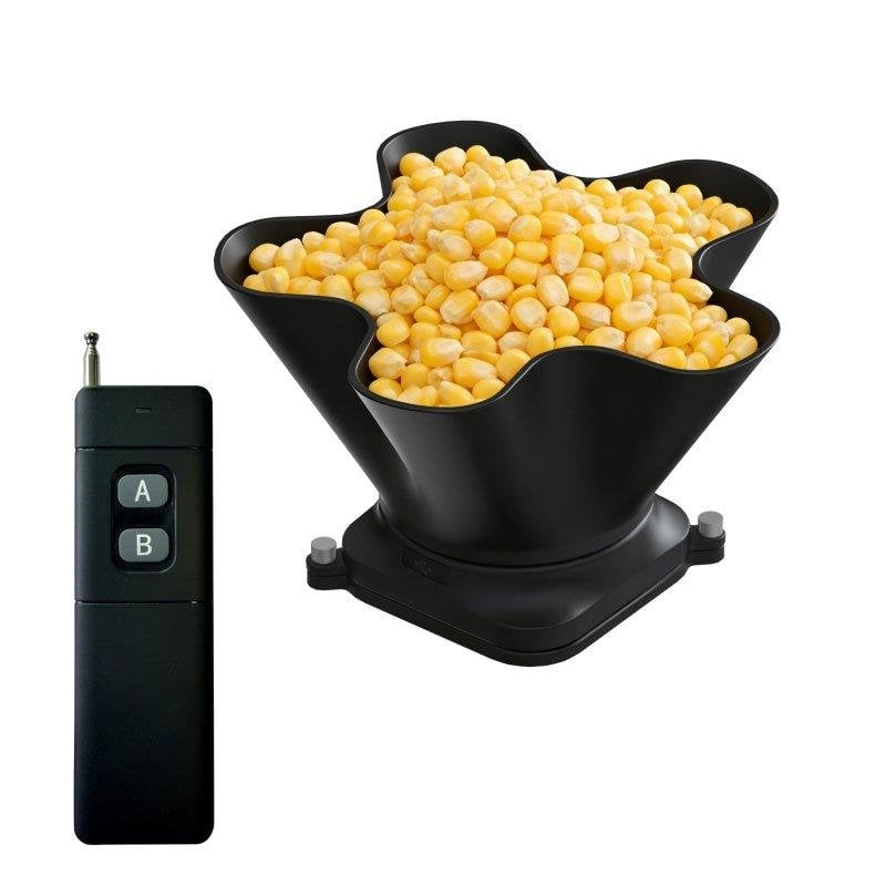 Dispensador Cebo Lokeevan T2 Barcos Pesca Control Remoto 360° Negro