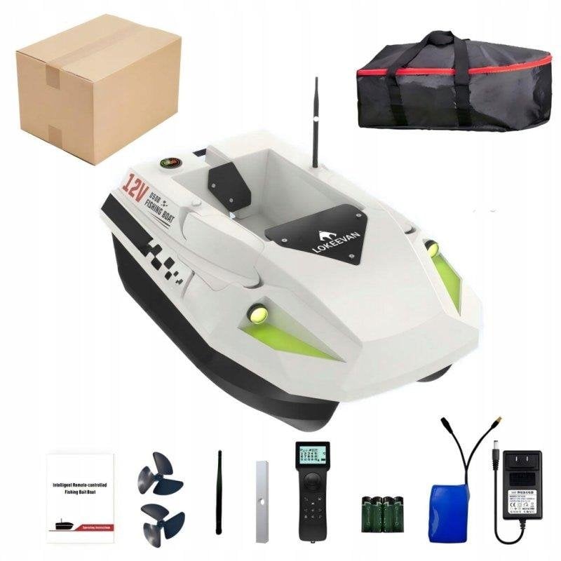 Barco Cebador Lokeevan D50B GPS BeiDou 600m Blanco