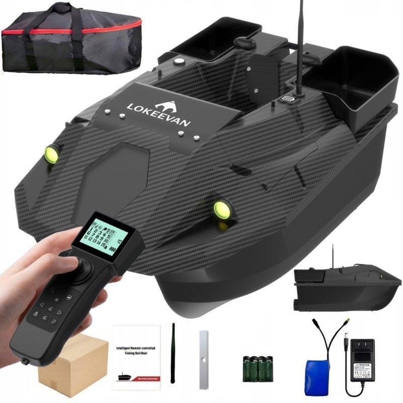 Barco cebador GPS Lokeevan D70B 12V GPS+BeiDou 500m 100 puntos