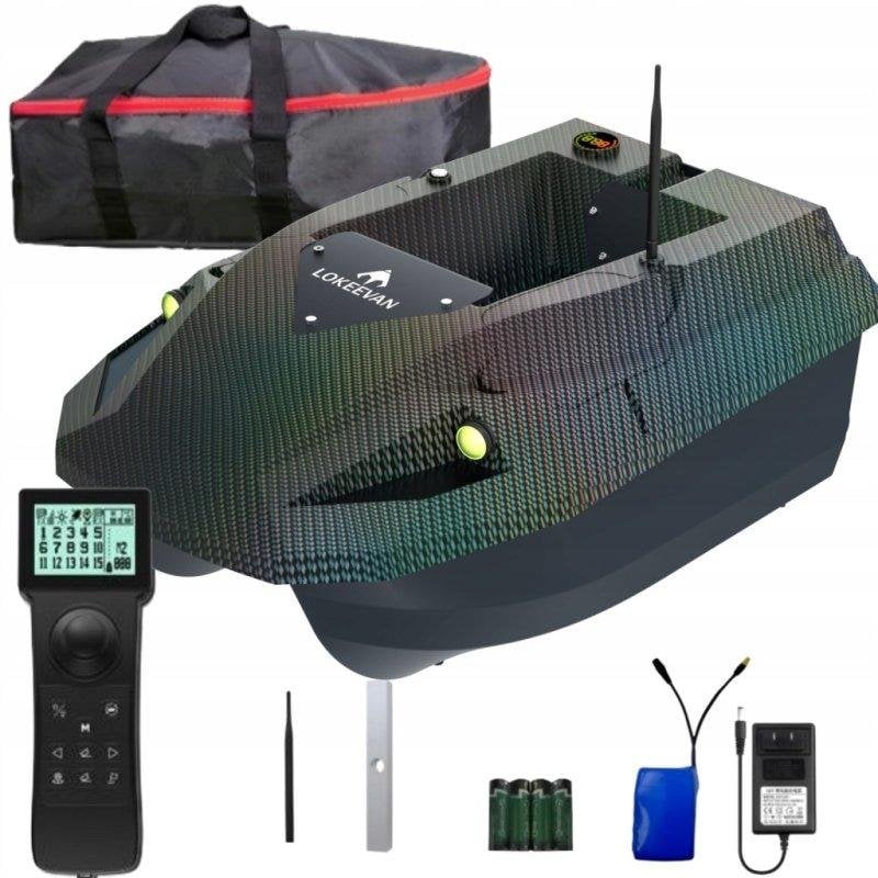 Barco cebador Lokeevan D50E con GPS y medición de agua
