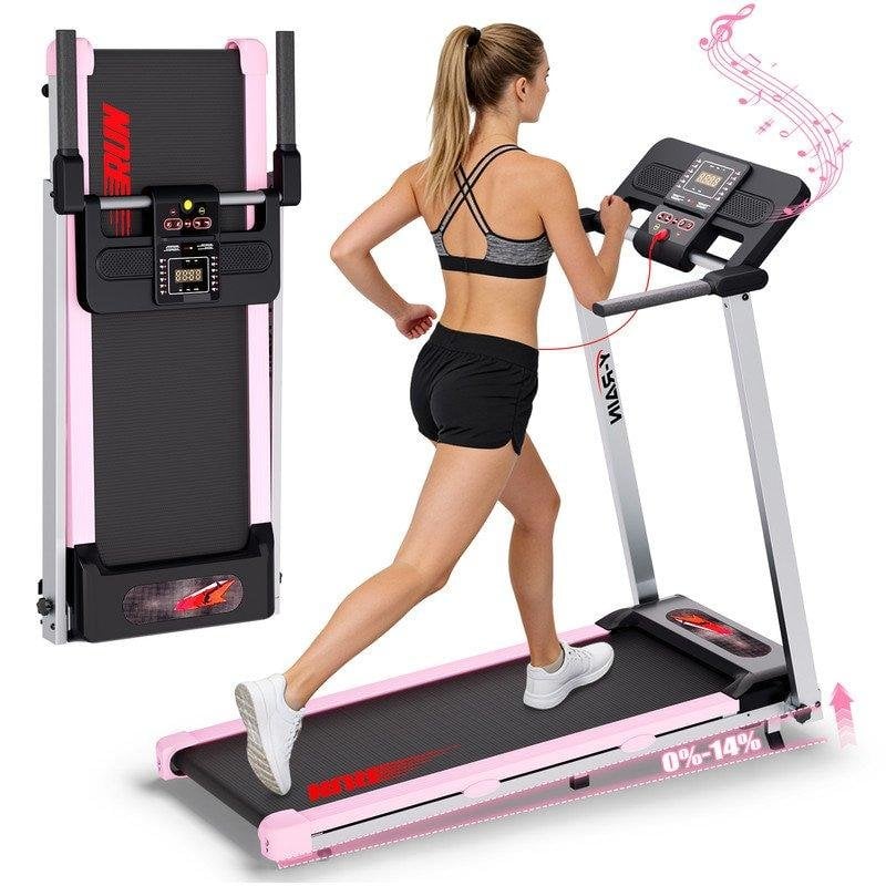 Cinta de correr plegable Tenboom Hf1114 Velocidad 1-14 km/h Inclinación 14% Altavoz Bluetooth
