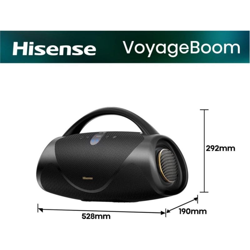 Enceintes Hisense portables stéréo sans fil avec IP67 et batterie 24 h