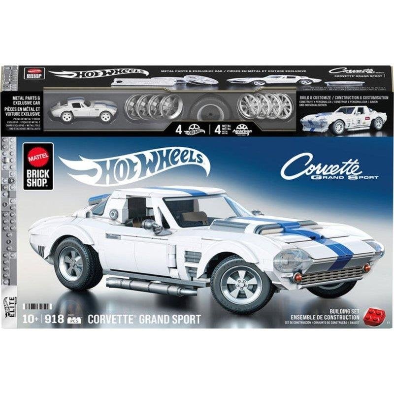 Mega Hot Wheels Brick Shop Elite Corvette Grand Sport 1/16 918 pièces