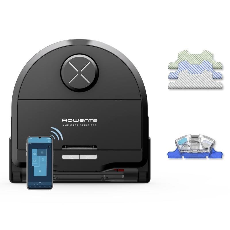Robot aspirador Rowenta X-Plorer RR9475 con navegación inteligente y función fregado