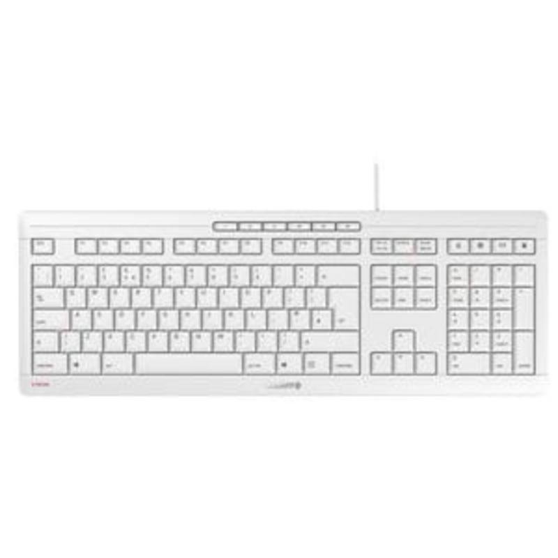 Clavier Contour Design STREAM mécanique filaire USB AZERTY blanc