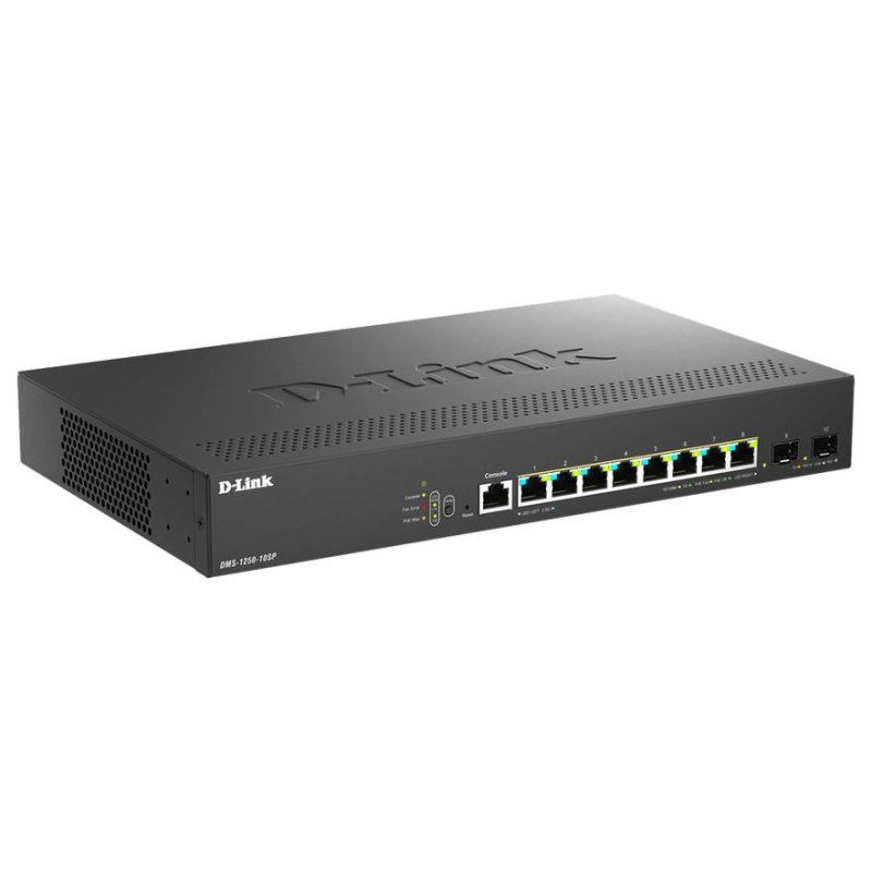 D Link DMS 1250 10SP Géré 2.5G Ethernet 10010002500 Connexion Ethernet supportant 'alimentation via ce port PoE Neuf