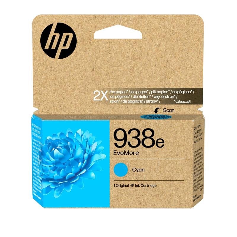 Cartucho de tinta HP 938e EvoMore cian alto rendimiento