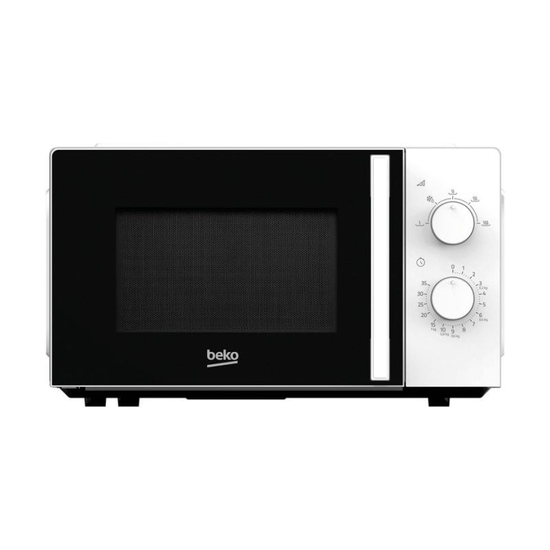 Beko Mikrowelle Moc20100w2 20 Liter 700 W Mit Mechanischem Timer Und Drehteller