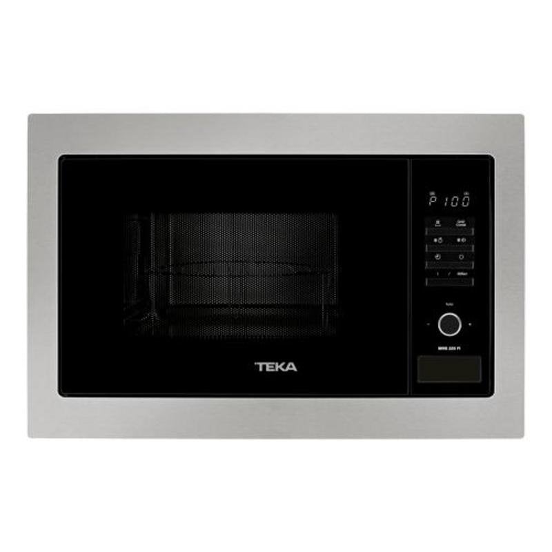 Microondas Teka 25 Litros 900W con Grill 1000W 5 niveles Integrable Negro/Acero