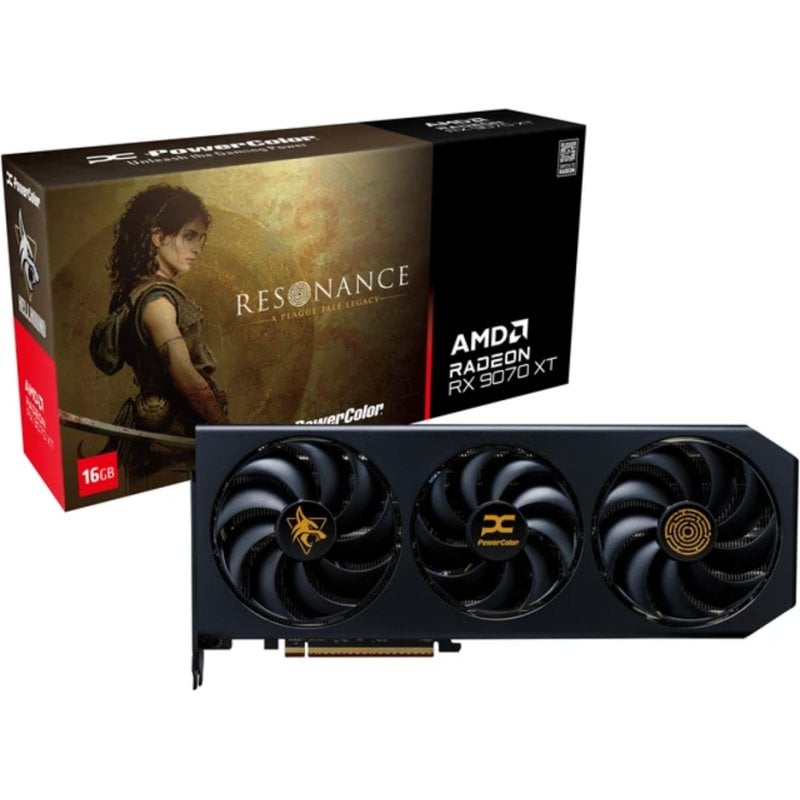 Grafikkarte PowerColor Hellhound Radeon RX 9070 XT 16GB GDDR6 Resonance Edition