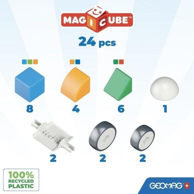 Geomag Blocs Magnétiques - Mon Petit Monde En Formes - 25 Pieces - Éducatif - Plastique Recyclé - Des 12 Mois