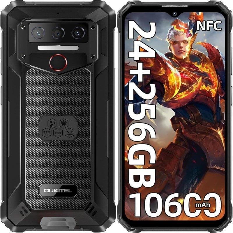 Oukitel WP23 Plus 4G 8GB Negro 256GB 6.52" Batería de 10600 mAh
