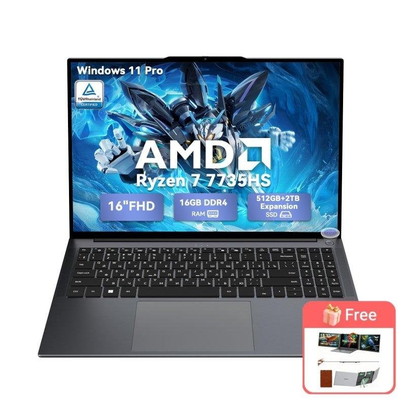 Ordinateur portable Blackview GamiBook 6 16" AMD Ryzen 7 16GB 512GB SSD Radeon 680M Windows 11 Pro
