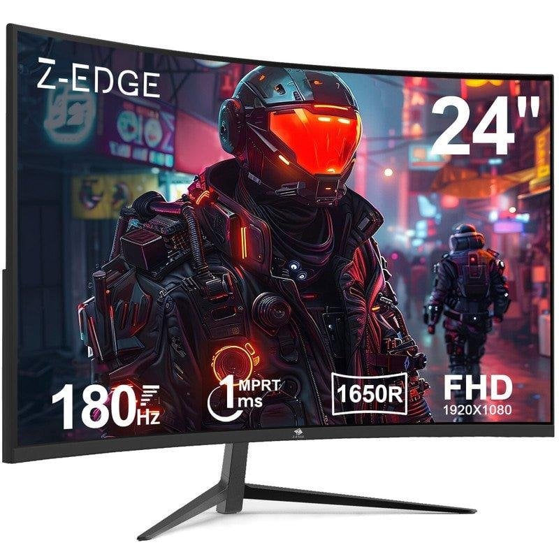 Monitor PC Z-Edge UG24 24" FullHD 180Hz Curvo VA FreeSync 1ms HDR10 Cornice ultra-sottile