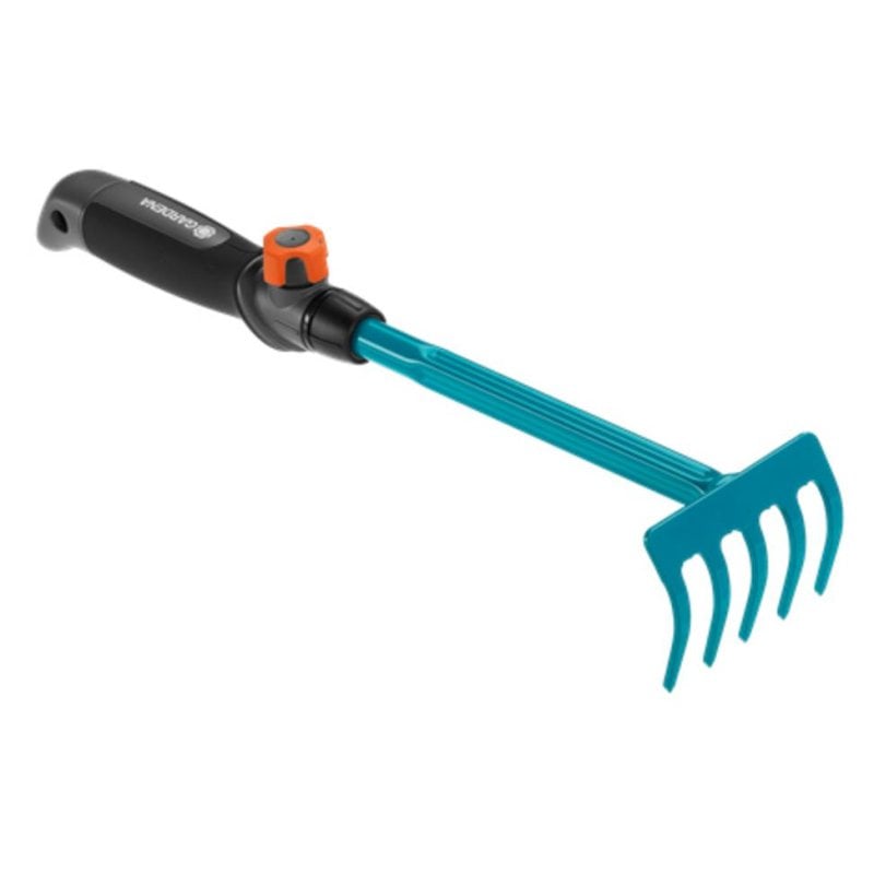 Rastrillo Manual Gardena Combisystem 5 Púas de Acero 85 mm