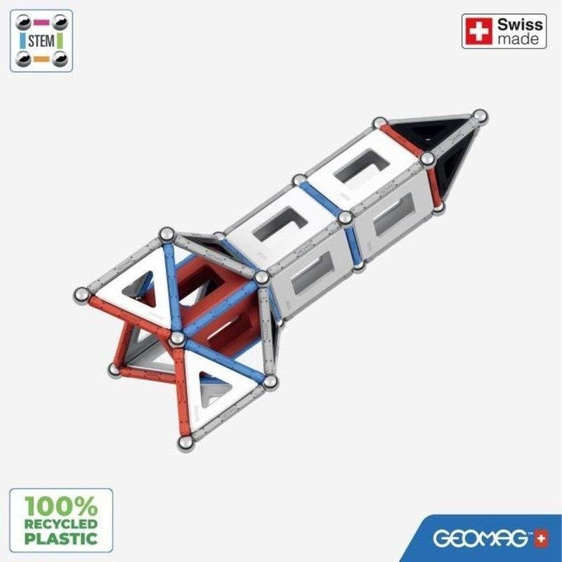 Geomag Jeu de construction magnétique - Classic Panels - Fusée NASA - 103 pièces - Magnétique - Dès 3 ans