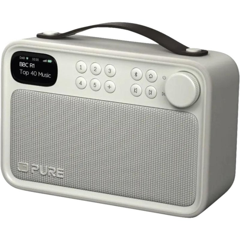 Radio Portátil Pure Bloom DAB+/FM Bluetooth 5.4 10W 1.47" Blanco