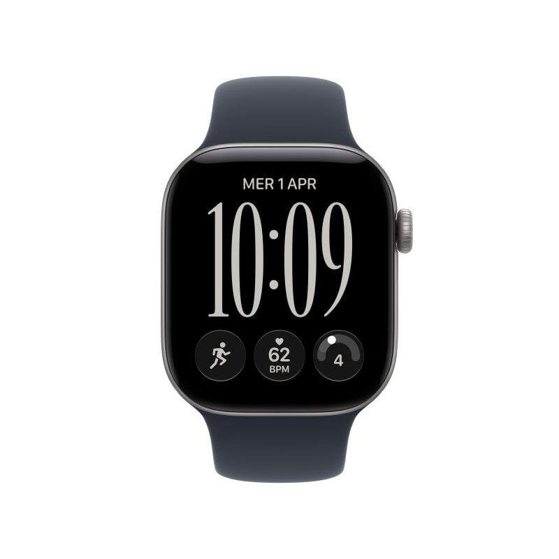 Apple Watch Series 12 GPS + Cellular 42mm Caja de Aluminio Gris con Correa Deportiva Azul Marino S/M