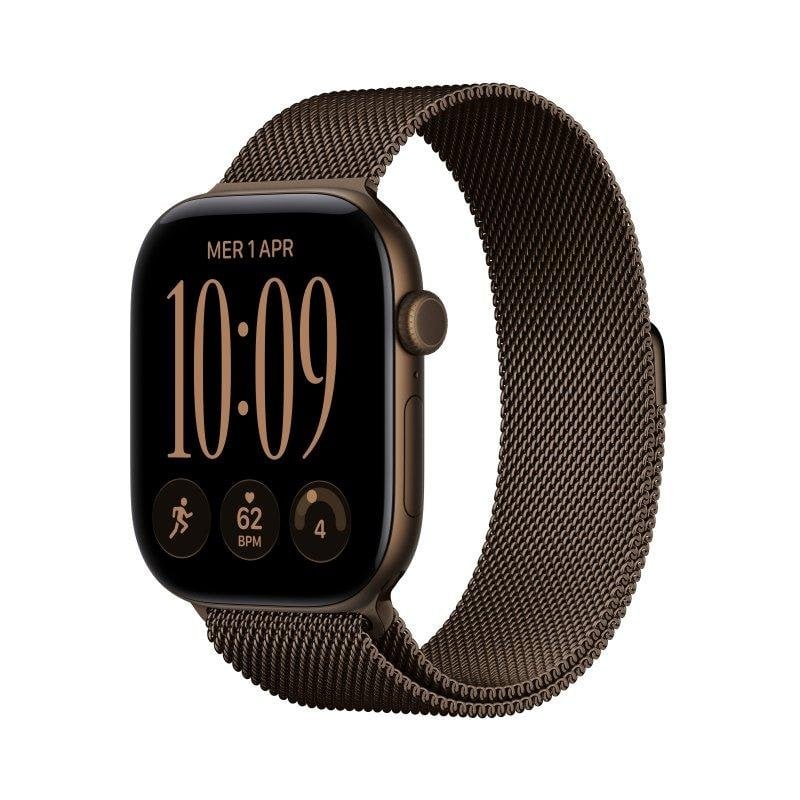 Apple Watch Series 12 GPS + Cellular 46mm Caja de Aluminio Bronce con Correa Milanese Loop Bronce M/L