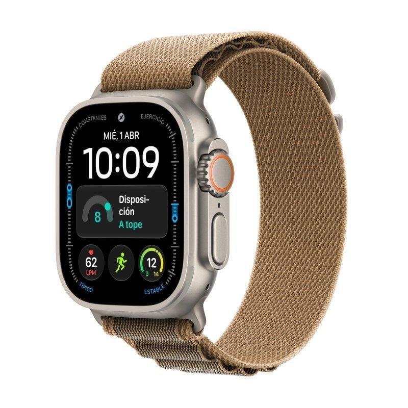Apple Watch Ultra 4 GPS + Cellular 49mm Titan Natur mit Loop Alpine Armband Groß