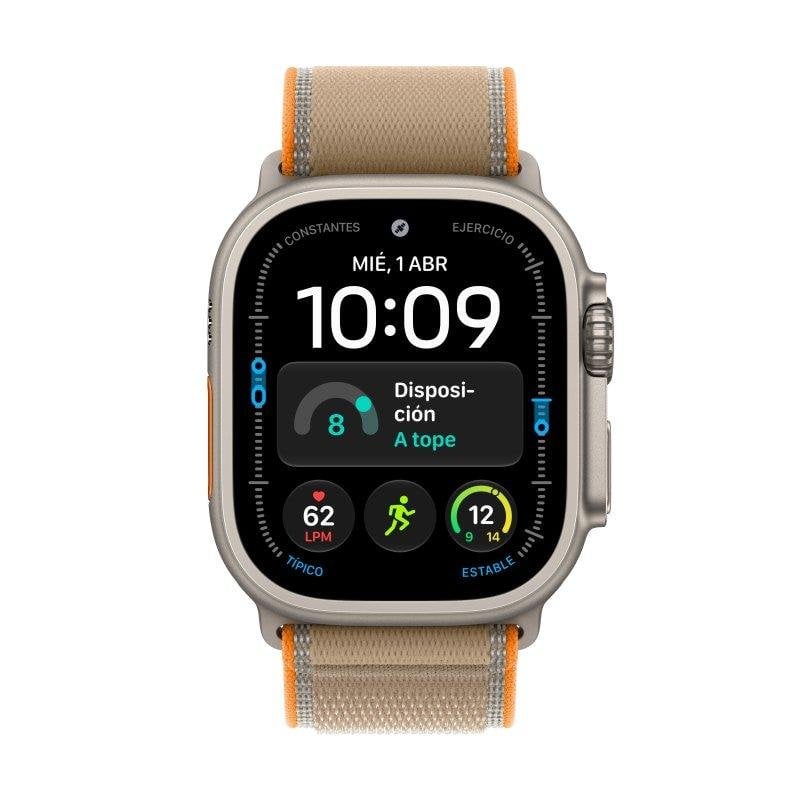 Apple Watch Ultra 4 GPS + Cellular 49mm Naturel avec Bracelet Loop Trail Sable /