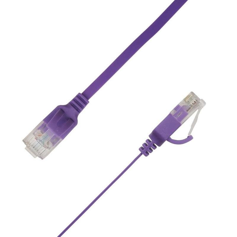 Cable de red LinkIT Cat6a UTP Plano 4 m Púrpura