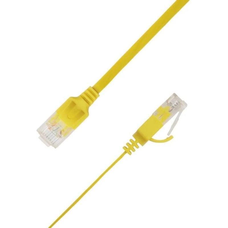 Cable de red LinkIT UTP-FL6A-00200-GL Cat6a 2 m plano amarillo