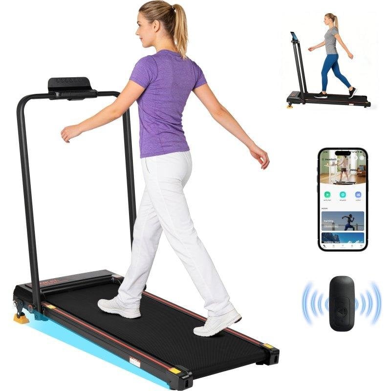 Cinta de Correr Blossom Plegable Inclinación Ajustable 12 km/h LED 120 kg