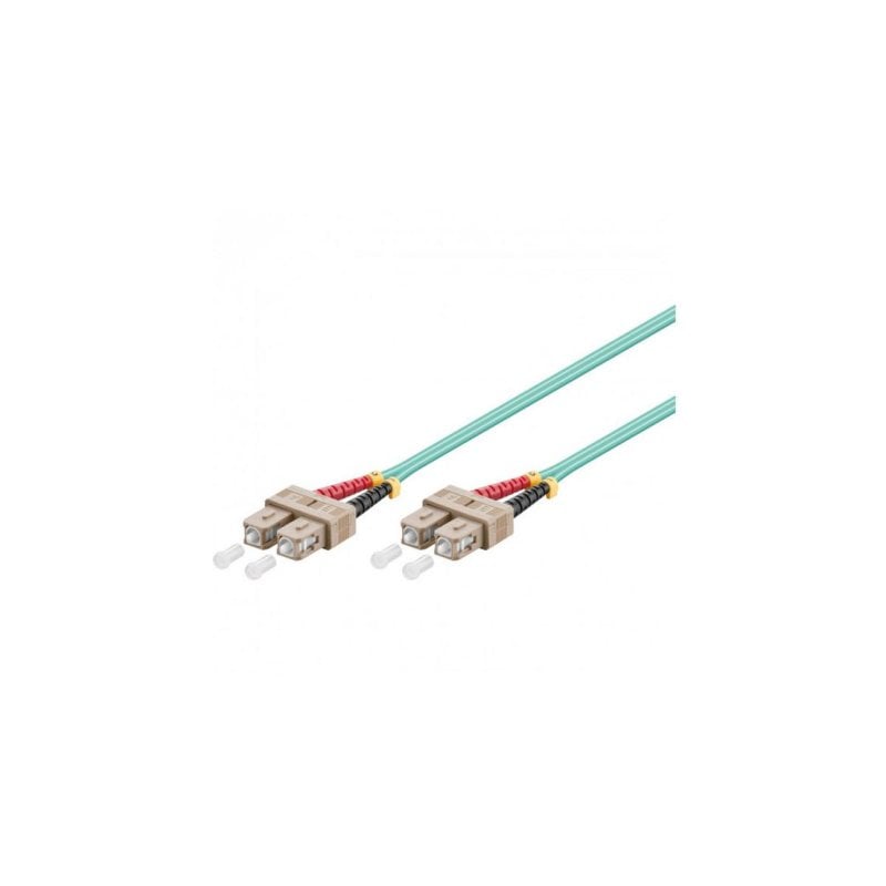Lichtwellenleiterkabel WP OM3 SC-SC 2 m Duplex Multimode LSZH Blau