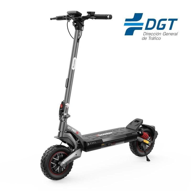 Patinete eléctrico iScooter iX7 Pro 1000W x2 Autonomía 50 km Doble suspensión