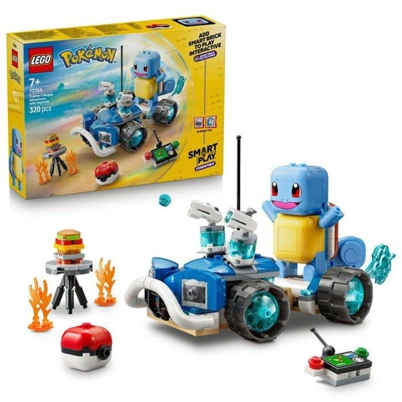 LEGO Pokémon Smart Play Carapuce y Buggy del Entrenador 72156 320 piezas