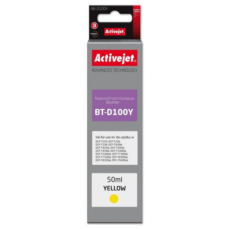 Cartucho de tinta Activejet AB-D100Y Amarillo XL
