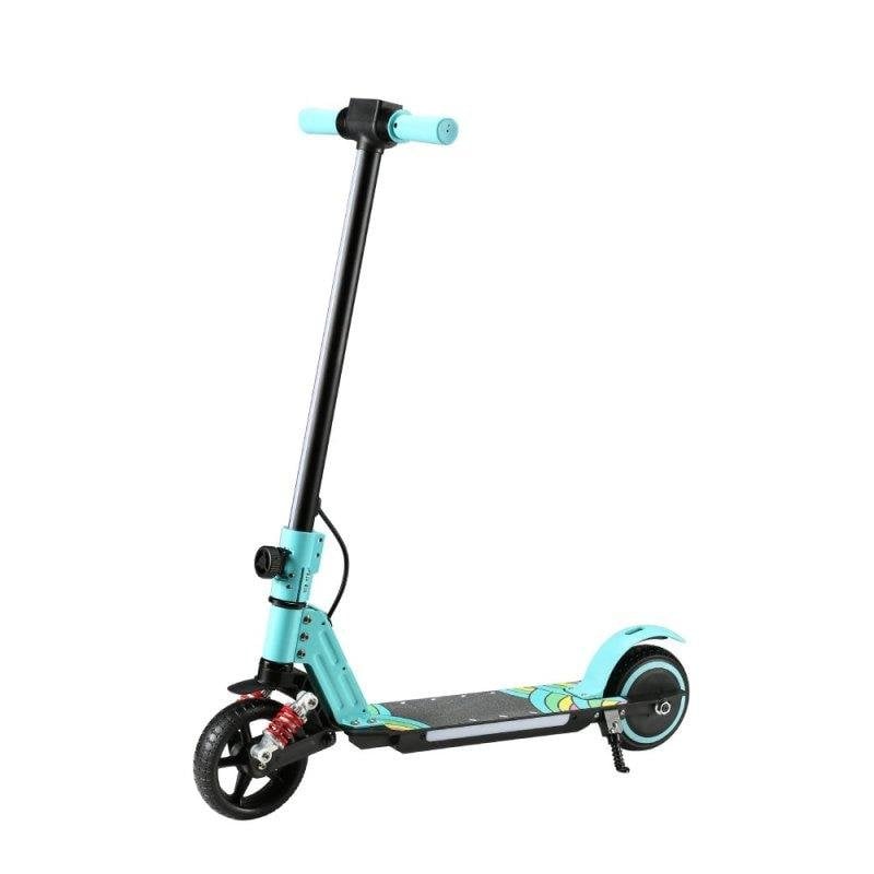 Patinete eléctrico Simate S5 130W Autonomía 8 km Freno electrónico Azul