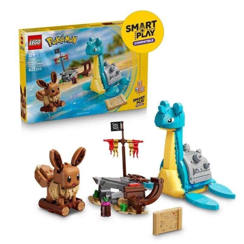 LEGO Pokémon SMART Play Búsqueda del Tesoro Eevee y Lapras 72162 623 piezas