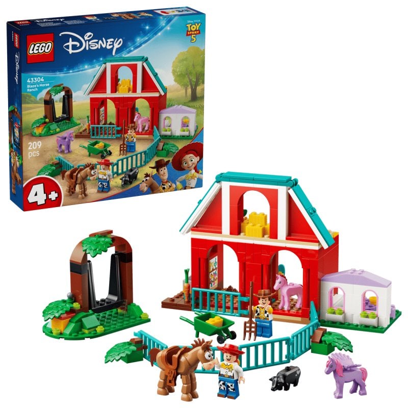 LEGO Disney Pixar Toy Story 5 Rancho Ecuestre de Blaze 43304 209 piezas