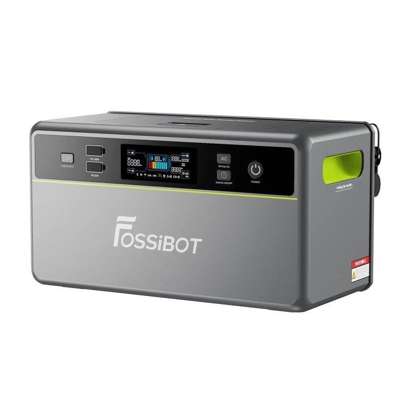 Estación de energía Fossibot FBP1200 1958Wh 3 puertos USB y AC Batería LiFePO4 Pantalla LCD