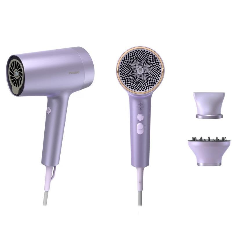 Secador de Pelo Iónico Philips BHD720/10 1800W 4 Temperaturas 2 Velocidades Lila