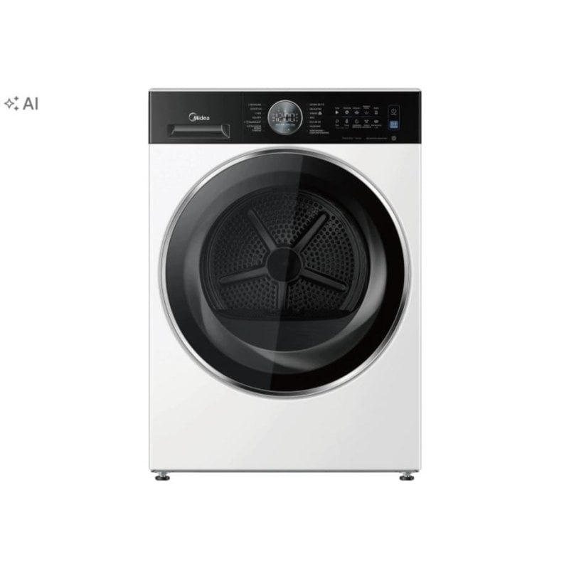 Lavadora Midea MF210W80BA20/W-PL Carga Frontal 8 Kg 1400 rpm A Blanca WiFi y Función Vapor