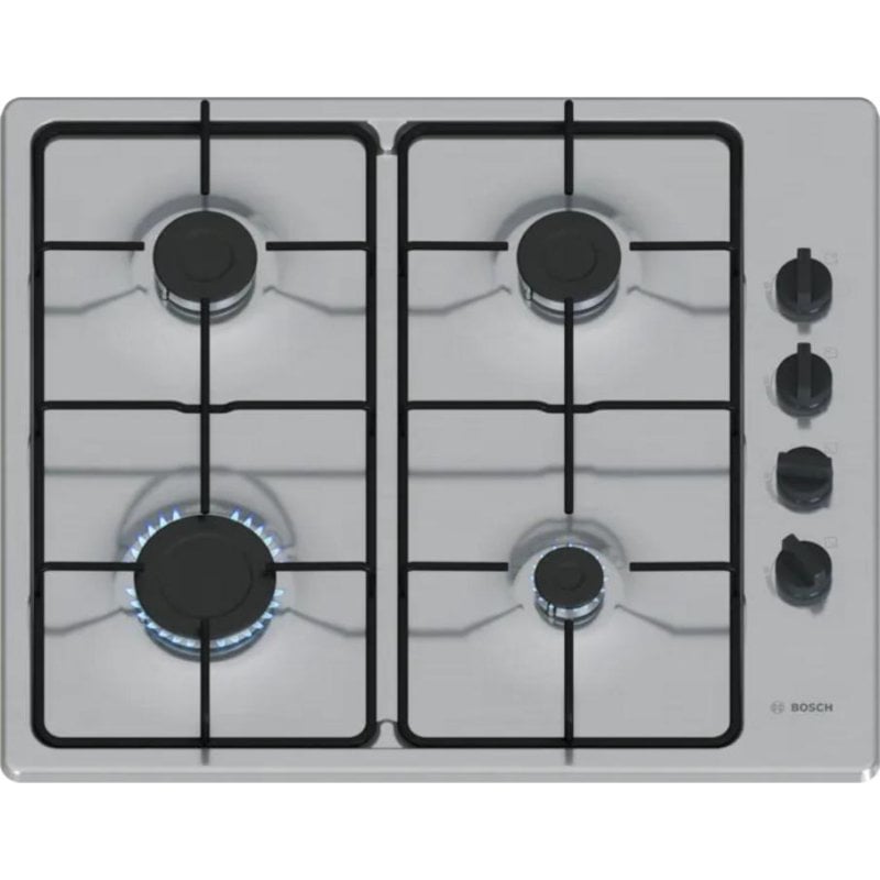 Placa de cocina de gas Bosch Serie 2 PBP6B5K80 4 quemadores acero inoxidable