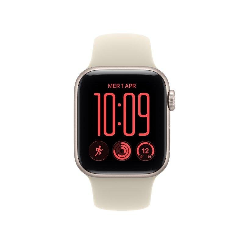 Apple Watch SE 3 GPS + Cellular 40mm Aluminium Starlight avec Bracelet Sport /
