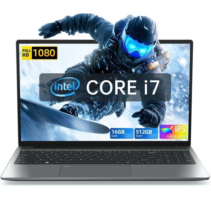 Portátil Intechne 16" Intel Core i7-8750H 16 GB 512 GB SSD Windows 11 Pro