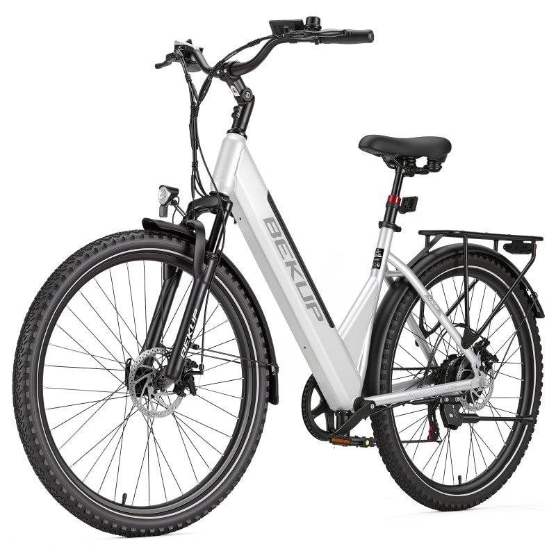 Bicicleta eléctrica Bekup V28 250 W 36 V 14,5 Ah suspensión 28"