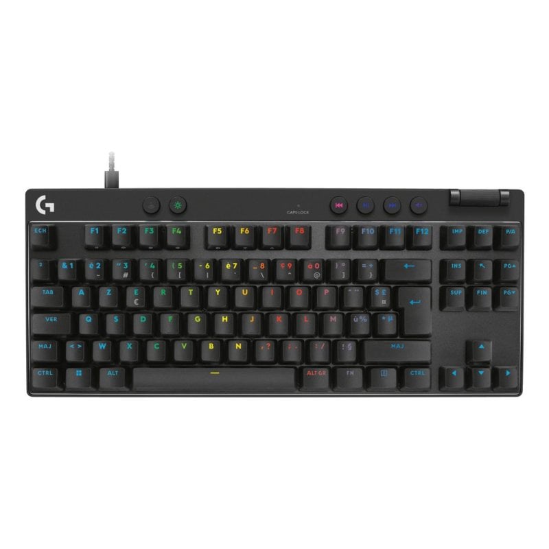 Teclado Logitech G PRO X TKL magnético AZERTY LED multicolor USB