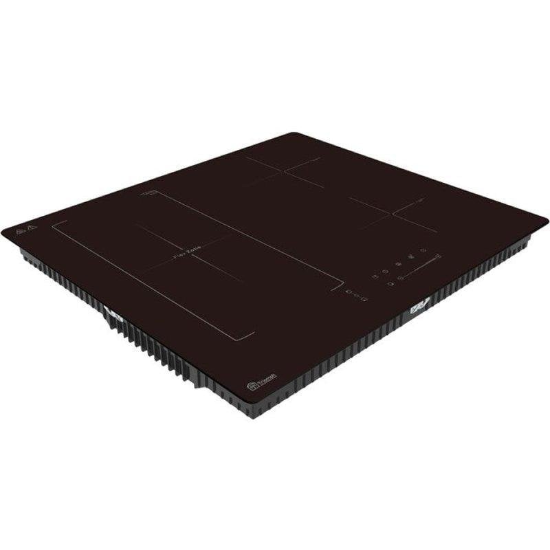 Placa de Inducción Empotrable Triomph 4 Zonas FlexiZone 7200 W Cristal Negro Control Táctil y Booster