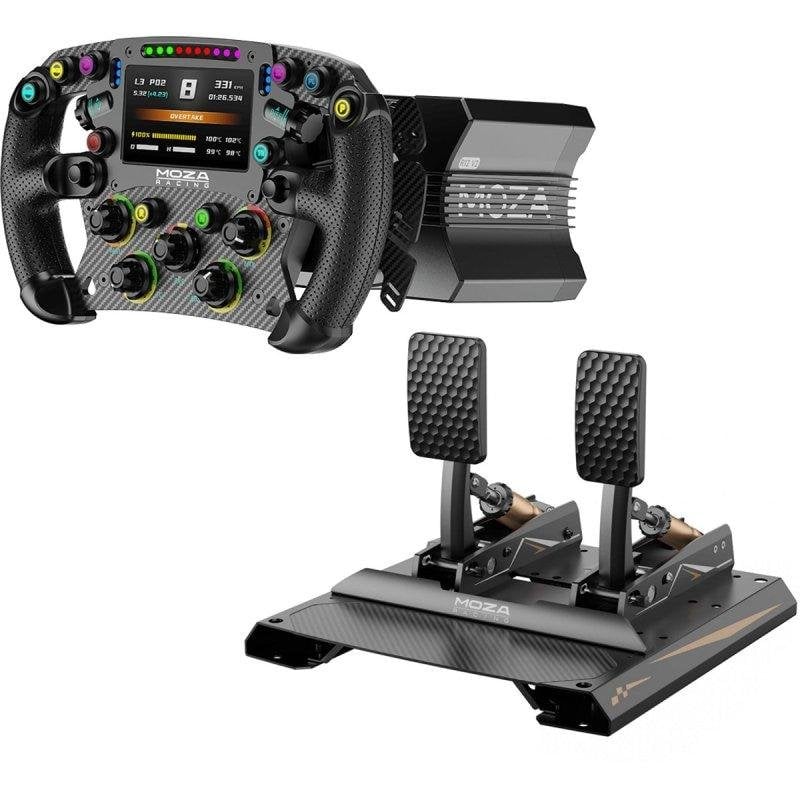 Kit Expert F1 Moza Racing Base R12 V2 Volant FSR2 Pedales CRP2