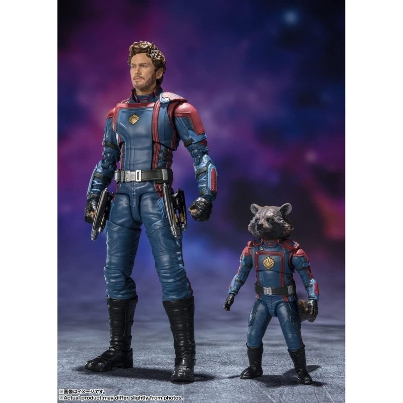 Sammlerfigur Bandai Guardians of the Galaxy 3 S.H. Figuarts Star Lord & Rocket Raccoon
