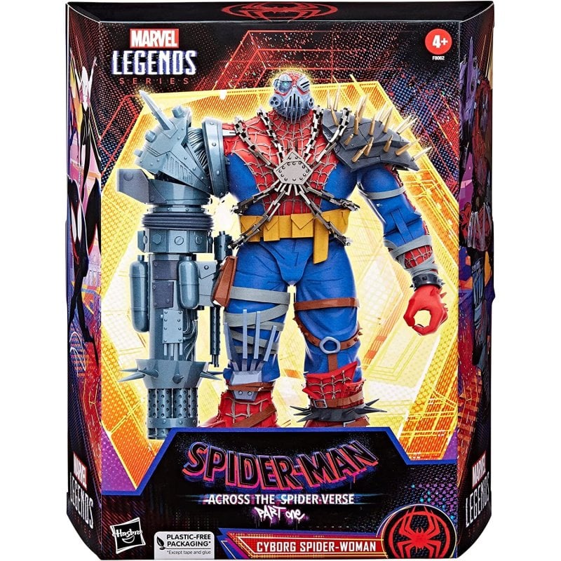 Hasbro Spider Man: Across the Spider Verse Marvel Legends Deluxe Cyborg Spider Woman - vue 2