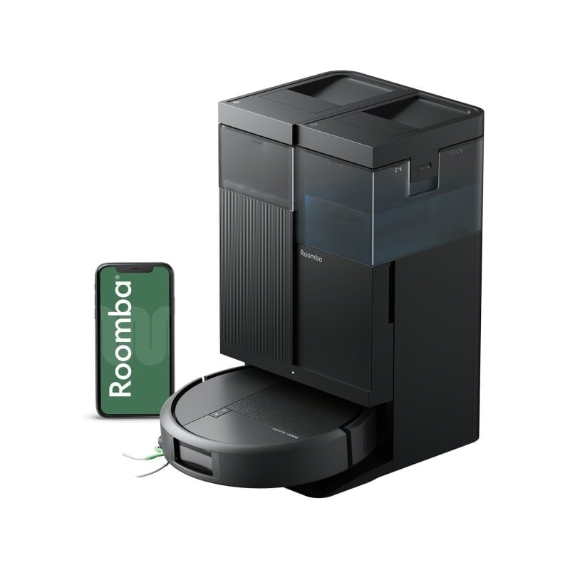 Robot Aspirador y Fregasuelos iRobot Roomba Plus 515 Combo con Autovaciado Navegación LiDAR 22.000 Pa + Pack de 3 Bolsa